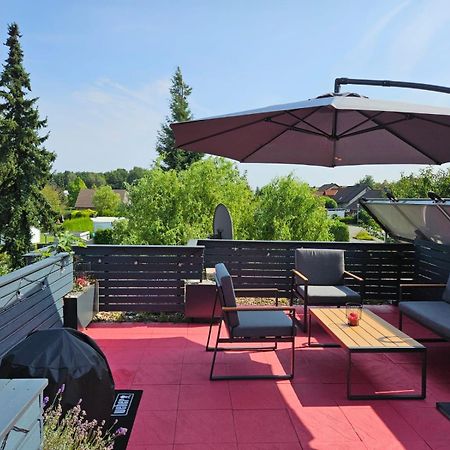 Dachnest Mit Terasse & Sauna Oerlinghausen Exterior foto